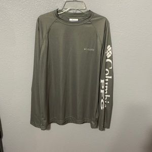 Men’s Colombia PFG Gray Long sleeve Shirt  Size Small